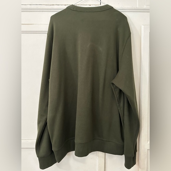 Burberry Oak Leaf Crest-embroidered sweatshirt in Olive - Picture 4 of 8